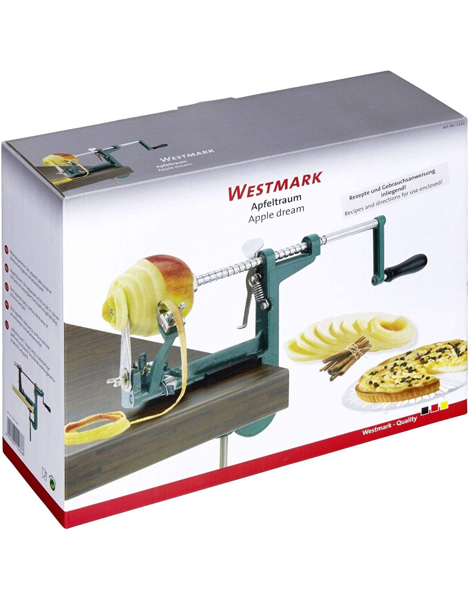 Westmark appelschilmachine met tafelklem