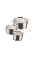 Scanpan Impact set van 3 pannen (kookpan 18 cm 20 cm + steelpan)