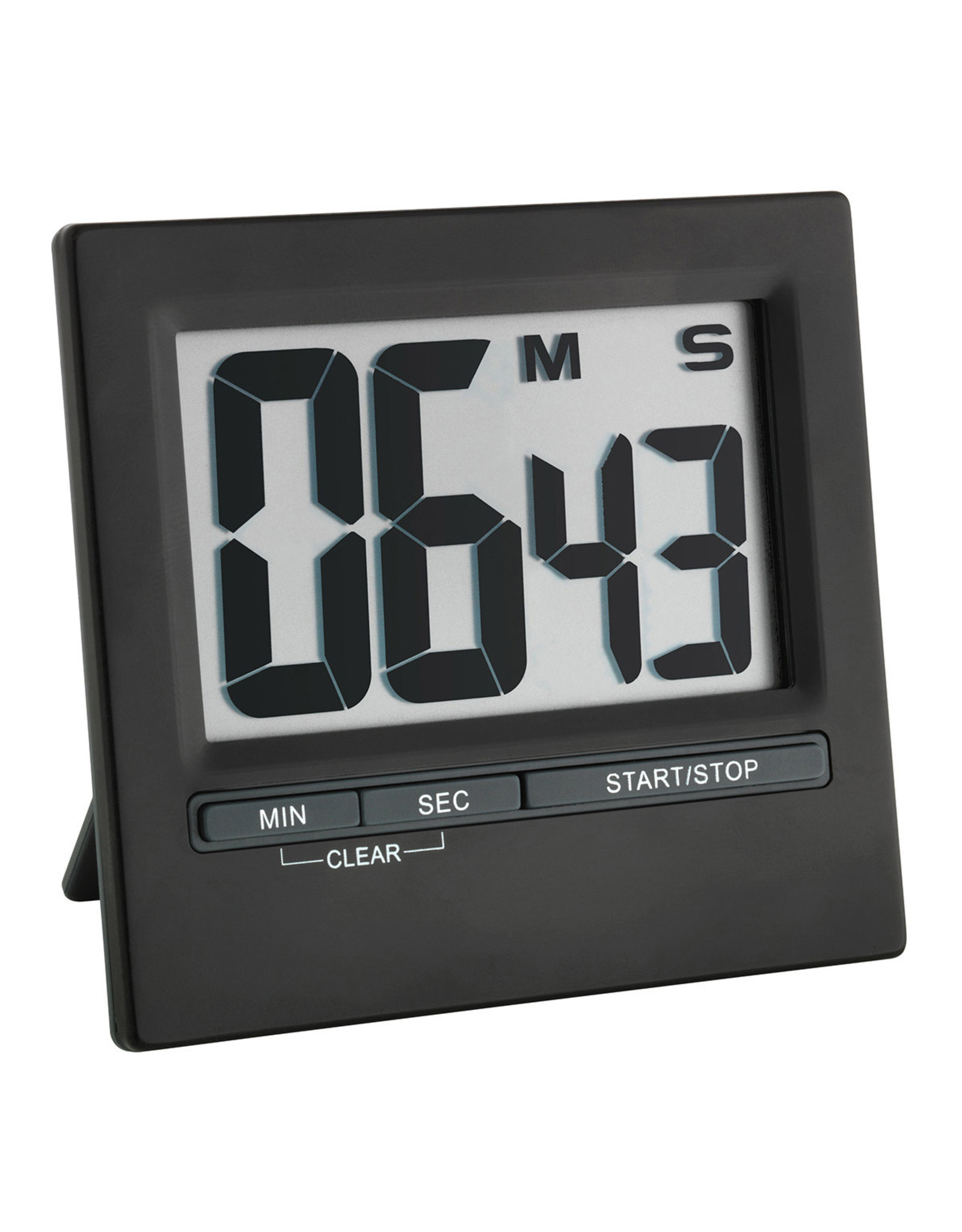 Digitale timer en stopwatch met aluminium front