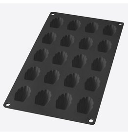 Lékué BAKVORM UIT SILICONE VOOR 20 MADELEINES ZWART 4.2X2.9X1.1CM