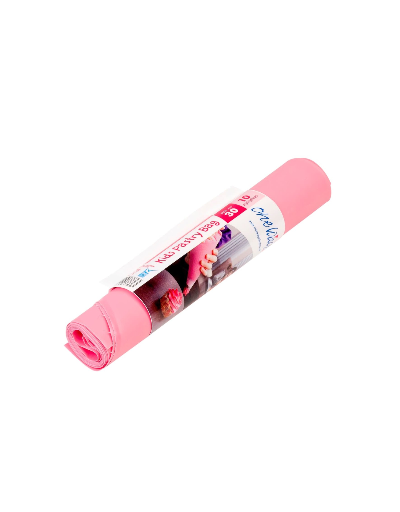 One way Kids Pastry Bag - 300x170mm - Pink - rol 10 stuks
