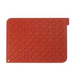 Silikomart Macaronmat silicone 30x40cm Rond ø 4cm (voor 48 stuks)