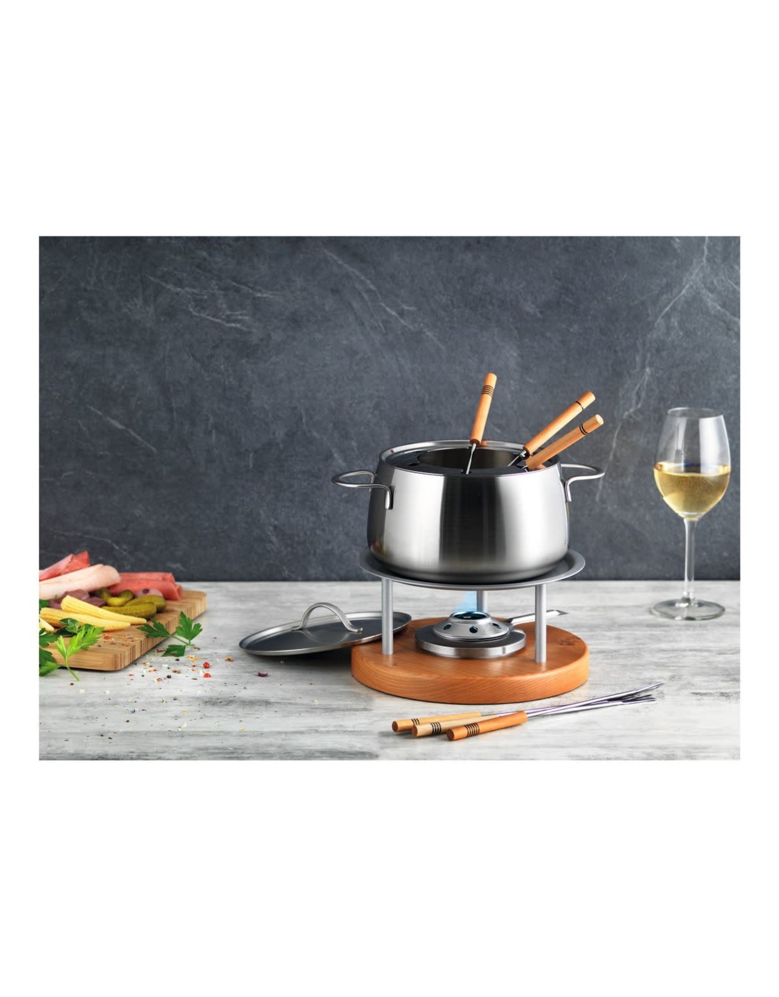 Kuhn Rikon Vleesfondue set "Zermatt" inductie 2,0 Ltr. 15 cm