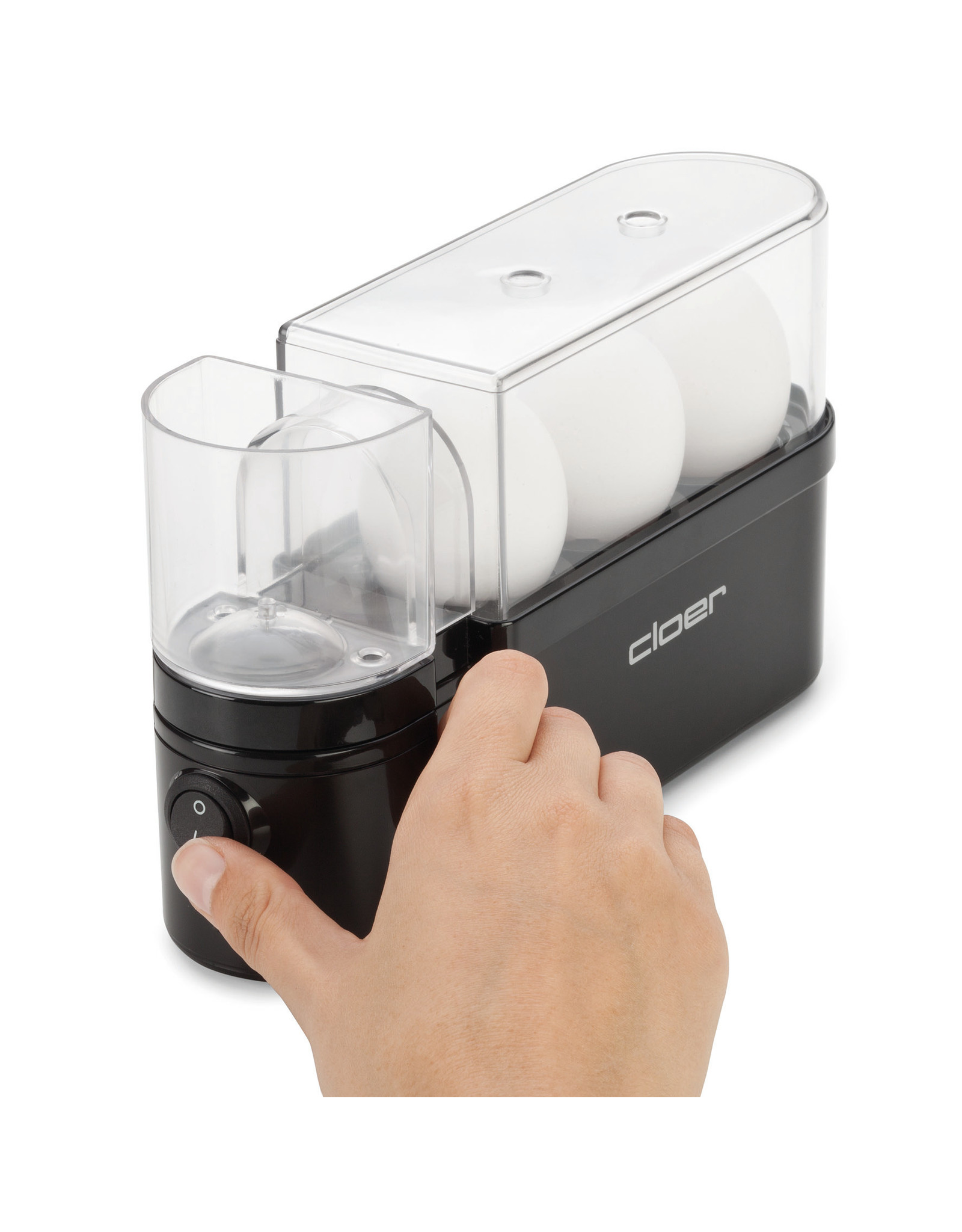 Cloer Eierkoker zwart 3 eieren