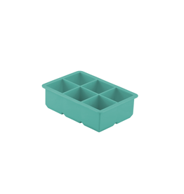 Ijsblokjesvorm uit silicone kubus blauw 4.8x4.8x4.8cm