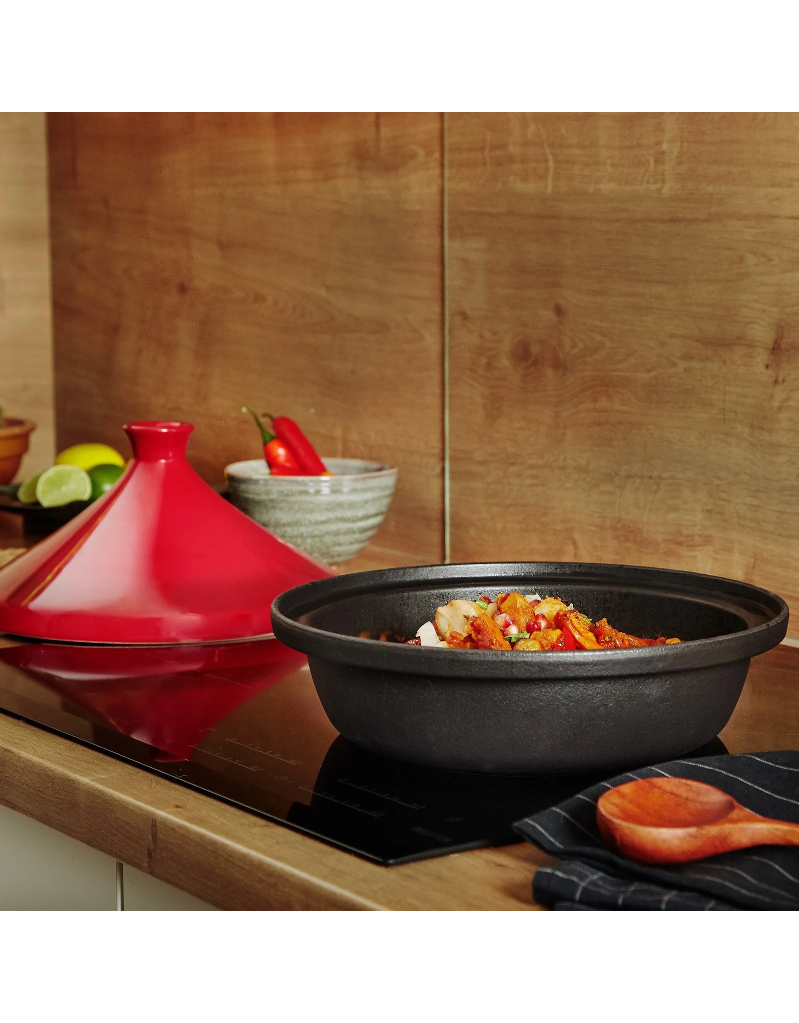 Uno Casa Tagine 29.5 cm gietijzer met keramische deksel