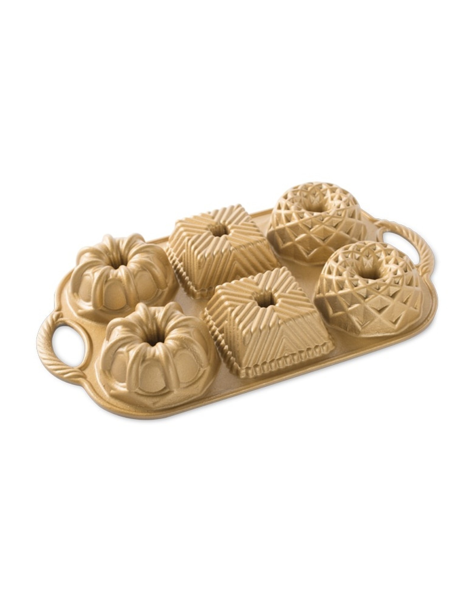 Nordic Ware GOLD Geo Bundtlette Pan