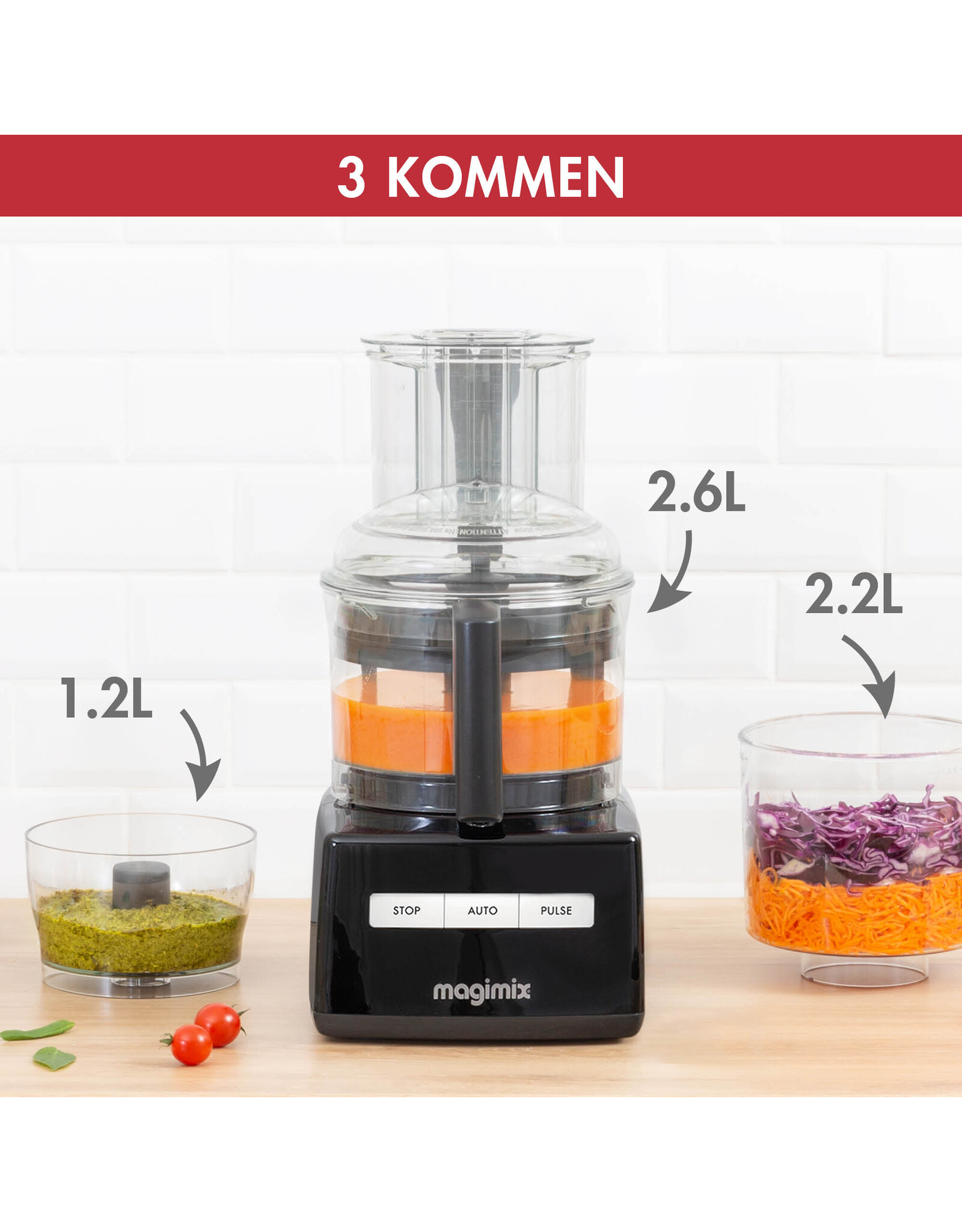 Magimix 3200 XL CS zwart (nieuw model)