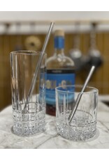 RVS Cocktailrietjes - 15 x 0.8 cm - zilver