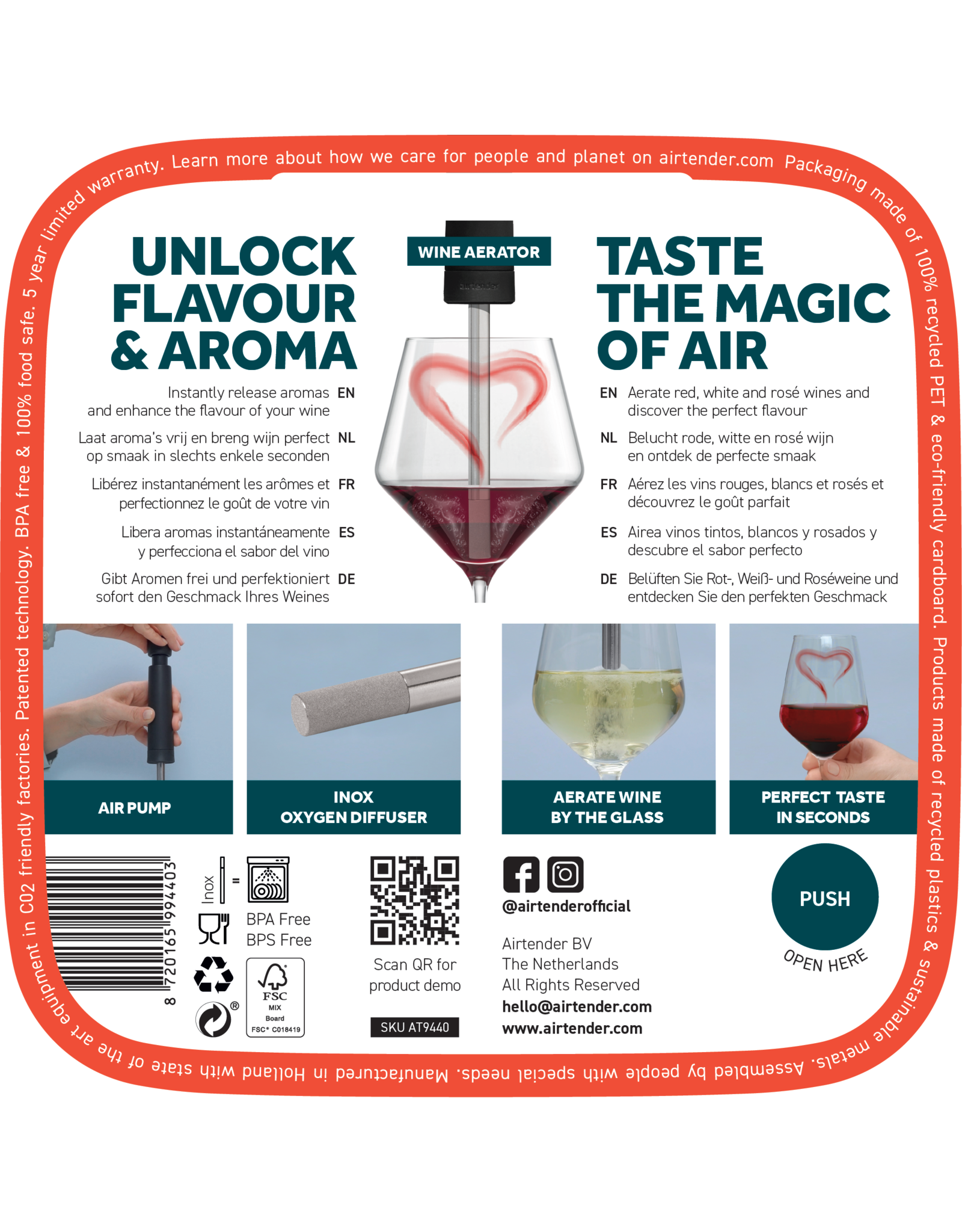Wine Aerator Pack Het Kookeiland