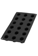 Lékué bakvorm uit silicone voor 18 mini cannelés  bordelais zwart Ø 3.2cm H 2.8cm