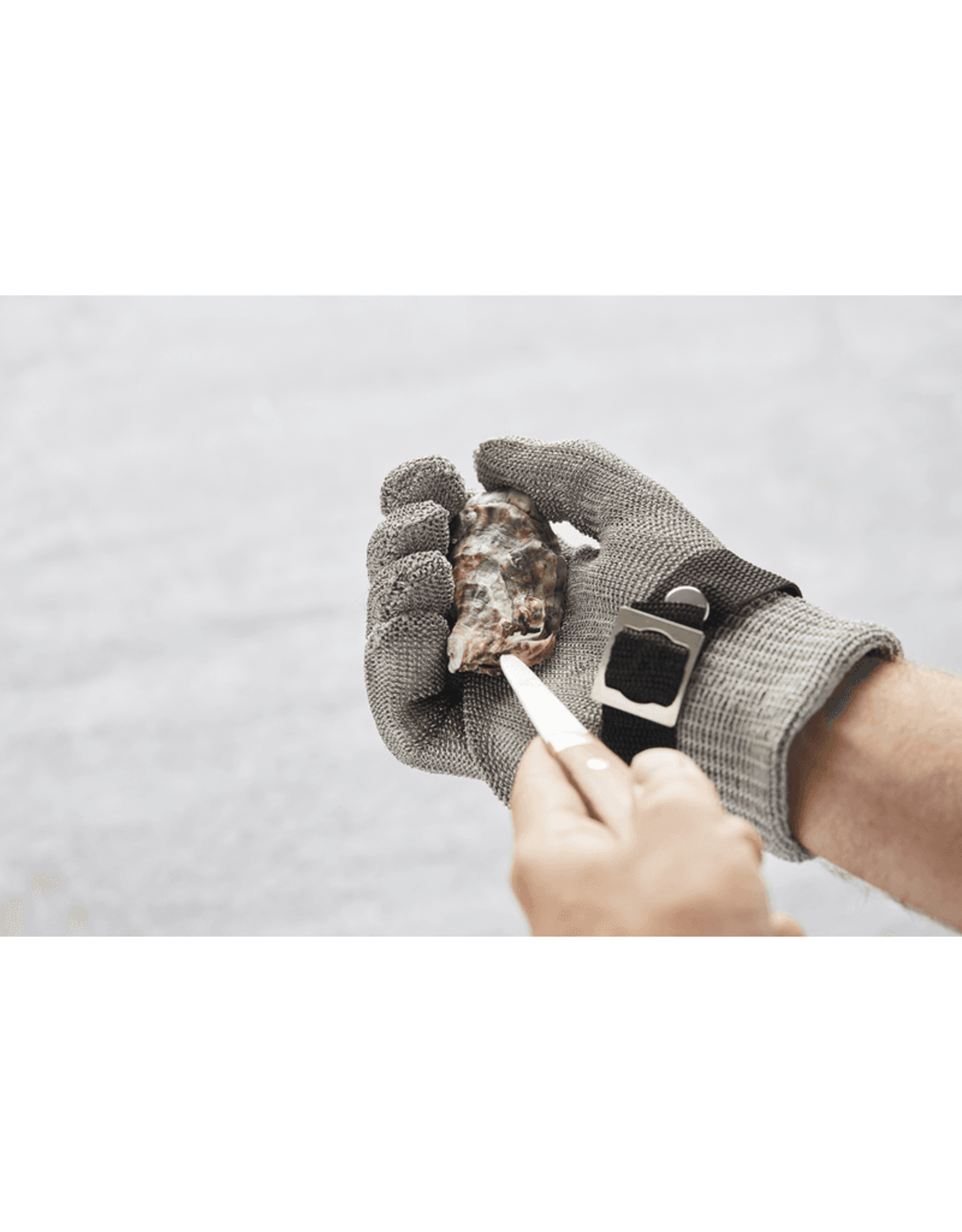 Point-Virgule Oestermes met houder in hout rvs kunststof 2 dlg set