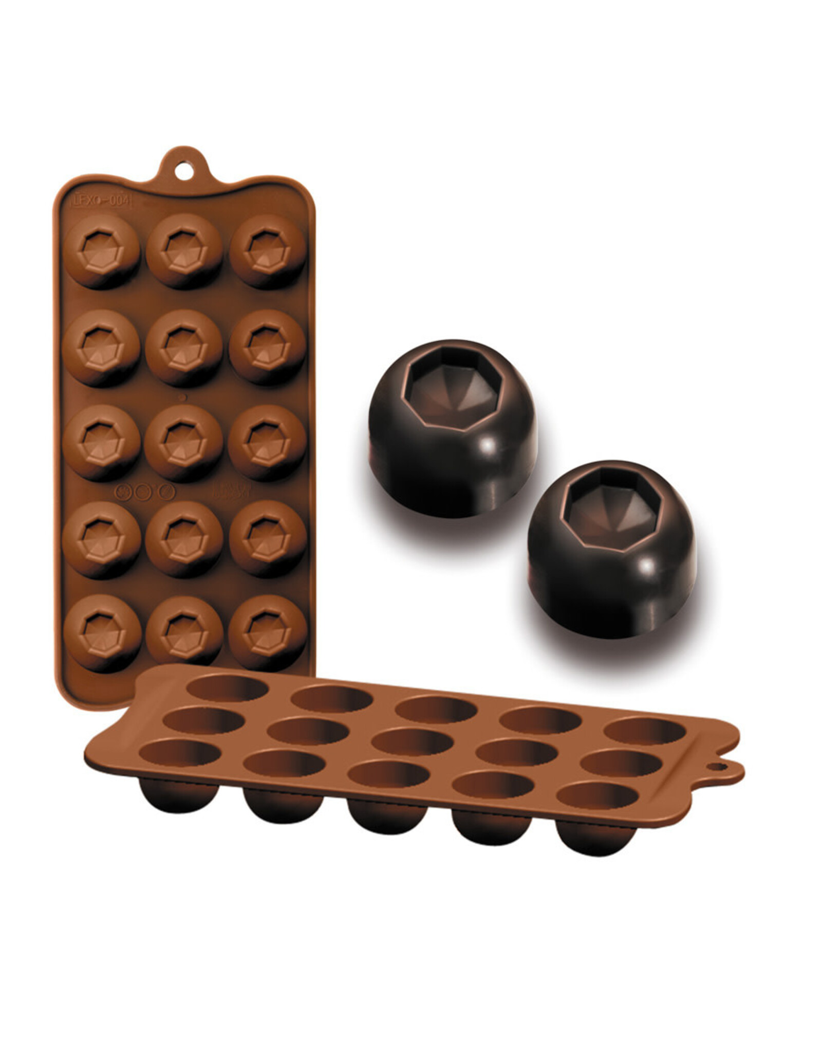 Ibili Silicone bonbonvorm "diamant"