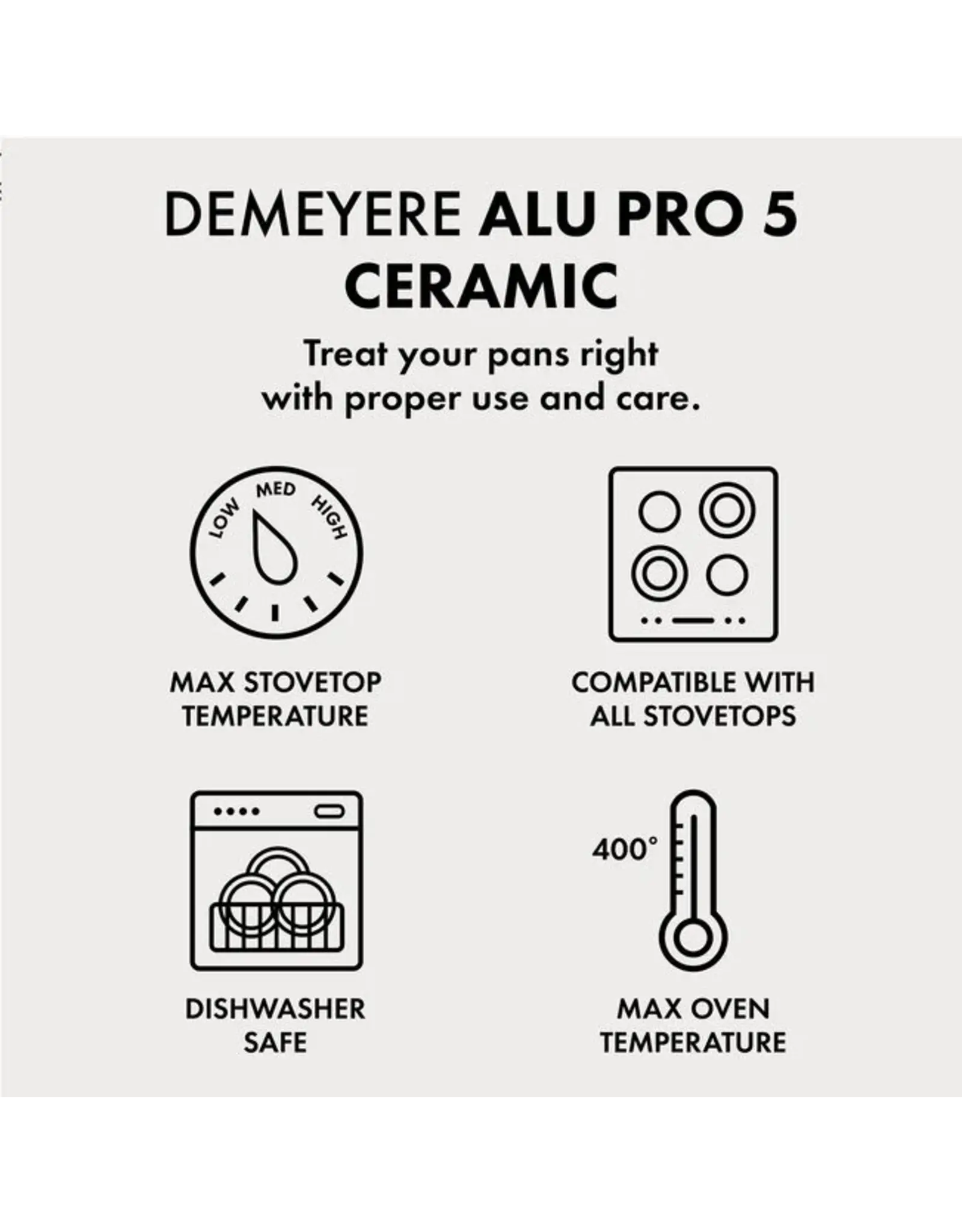 Demeyere Alu Pro 5 Ceraforce koekenpan