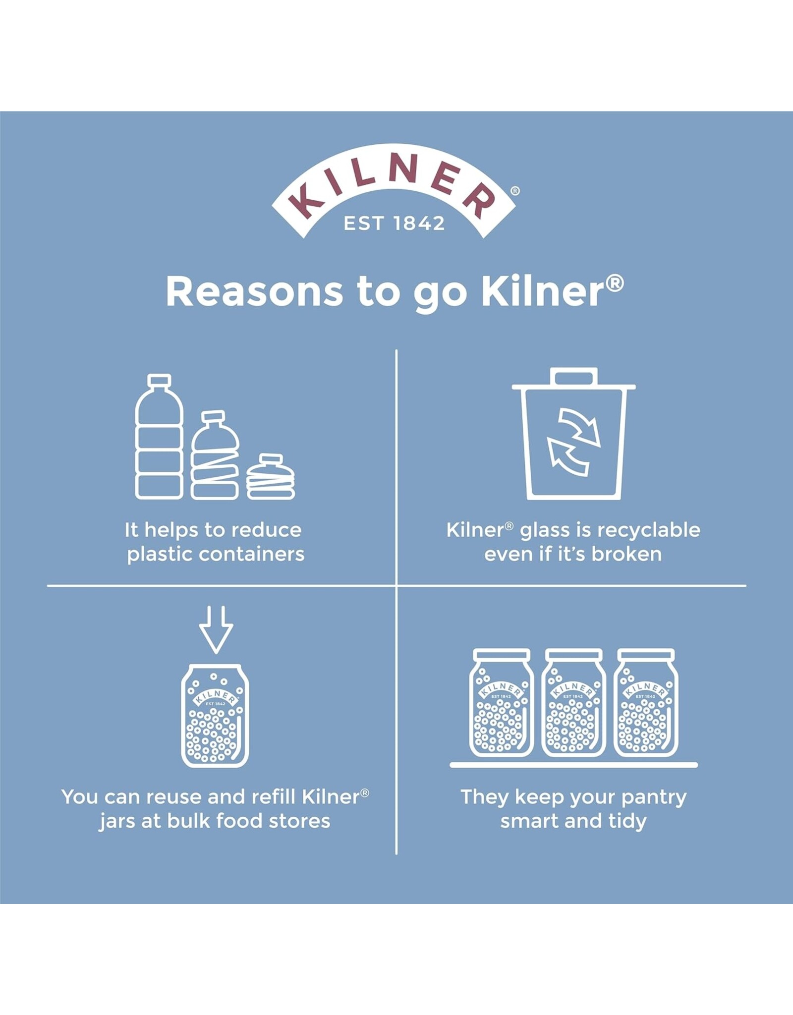 Kilner Set om te fermenteren uit glas 1L