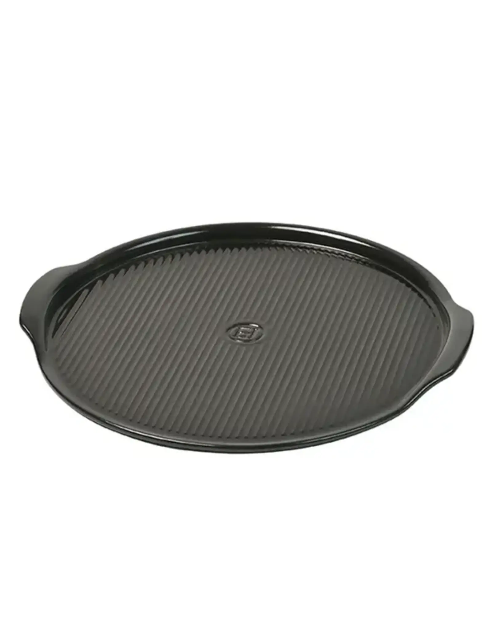 Emile Henry Pizzasteen Ø 40 cm – Geribbeld – Zwart | Van €81,25 voor €47,95