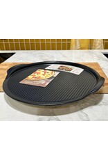 Emile Henry Pizzasteen Ø 40 cm – Geribbeld – Zwart | Van €81,25 voor €47,95
