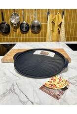 Emile Henry Pizzasteen Ø 40 cm – Geribbeld – Zwart | Van €81,25 voor €47,95