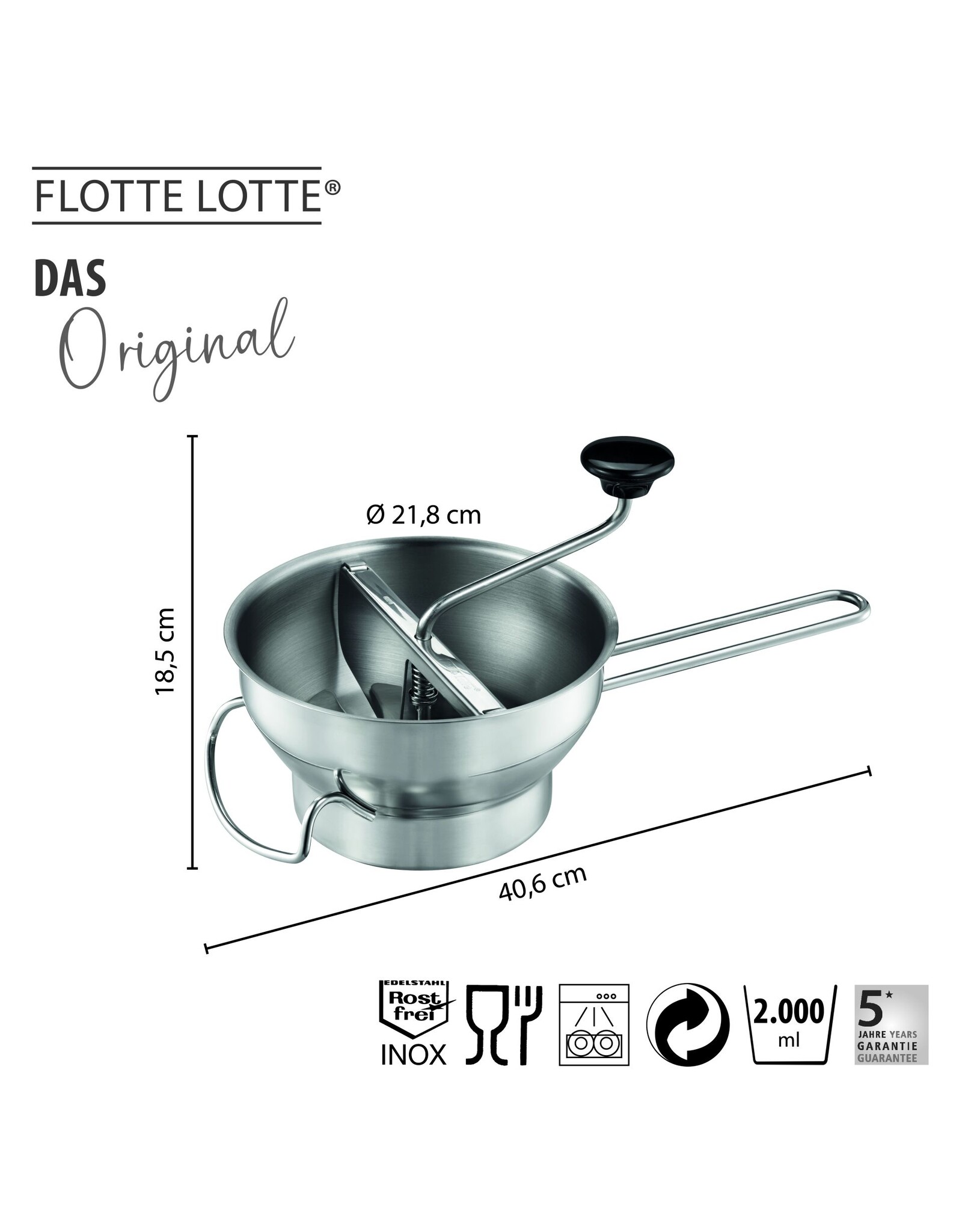 Gefu Flotte Lotte basic met 3 schijven