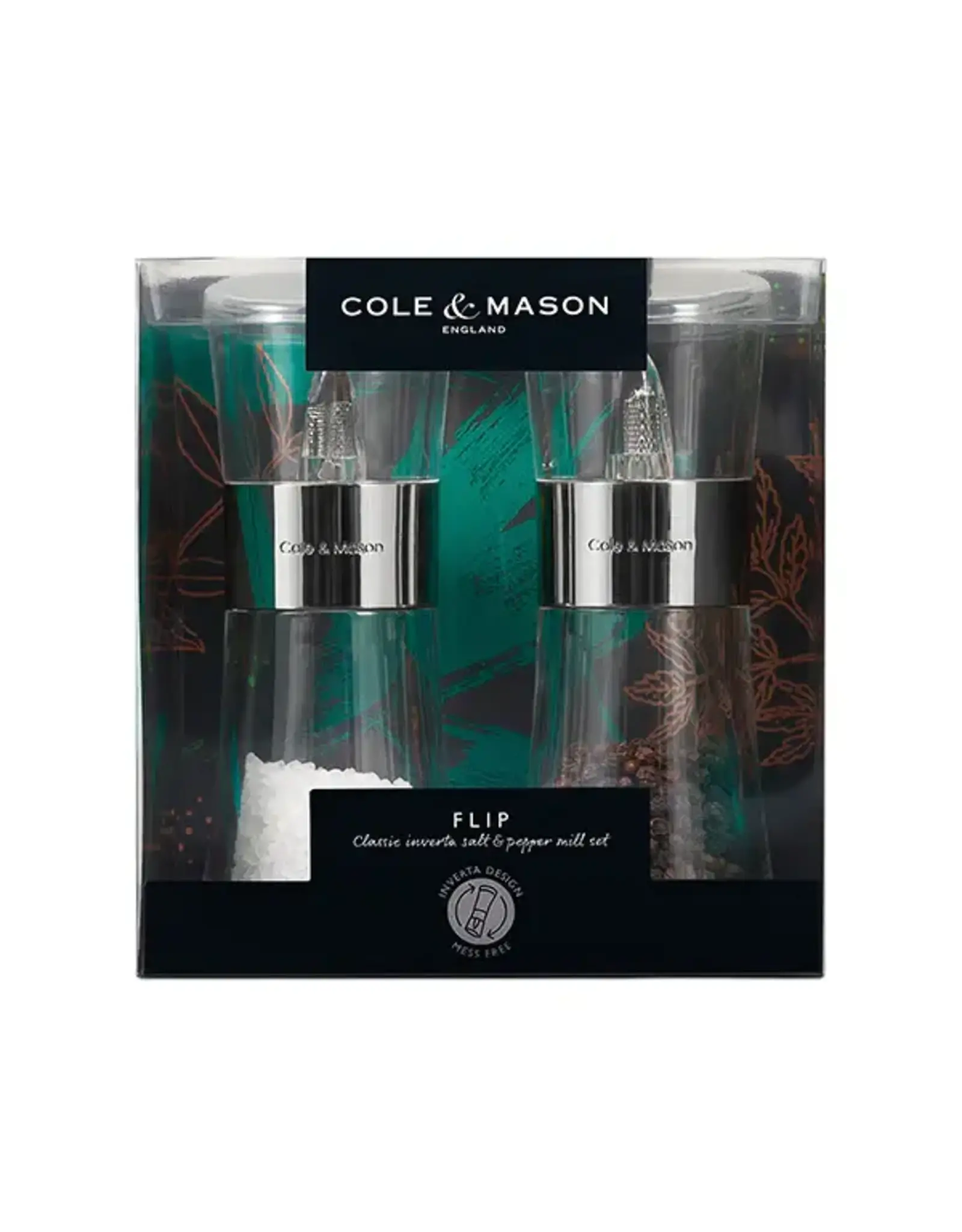 Cole & Mason Flip Salt & Pepper Set Chrome 180mm