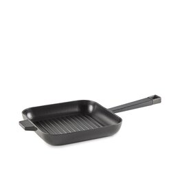 Grillpan 25x25 cm  zwart  "Baron"