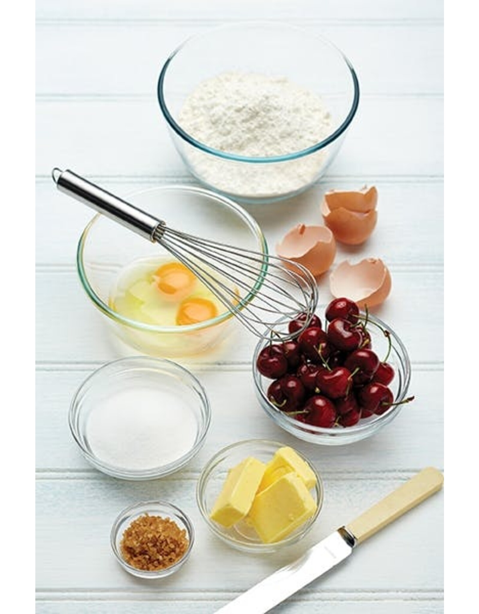Kitchencraft set van 4 glazen specerijen & bereidingskommen