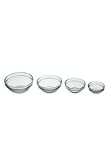 Kitchencraft set van 4 glazen specerijen & bereidingskommen