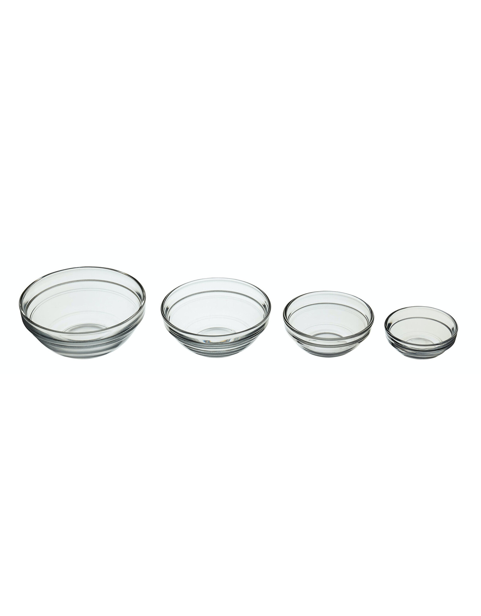 Kitchencraft set van 4 glazen specerijen & bereidingskommen