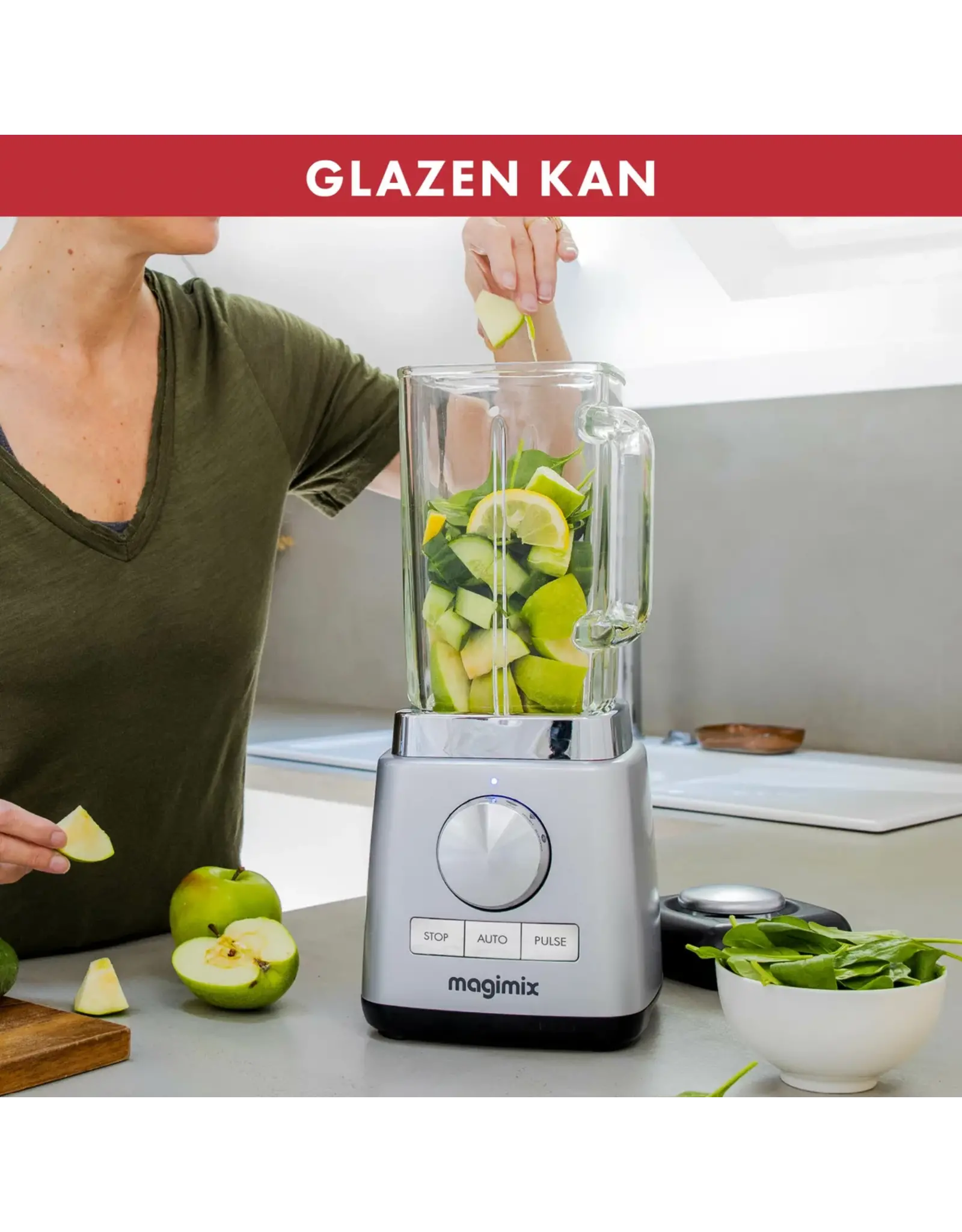 Magimix Blender Power 5XL mat chroom