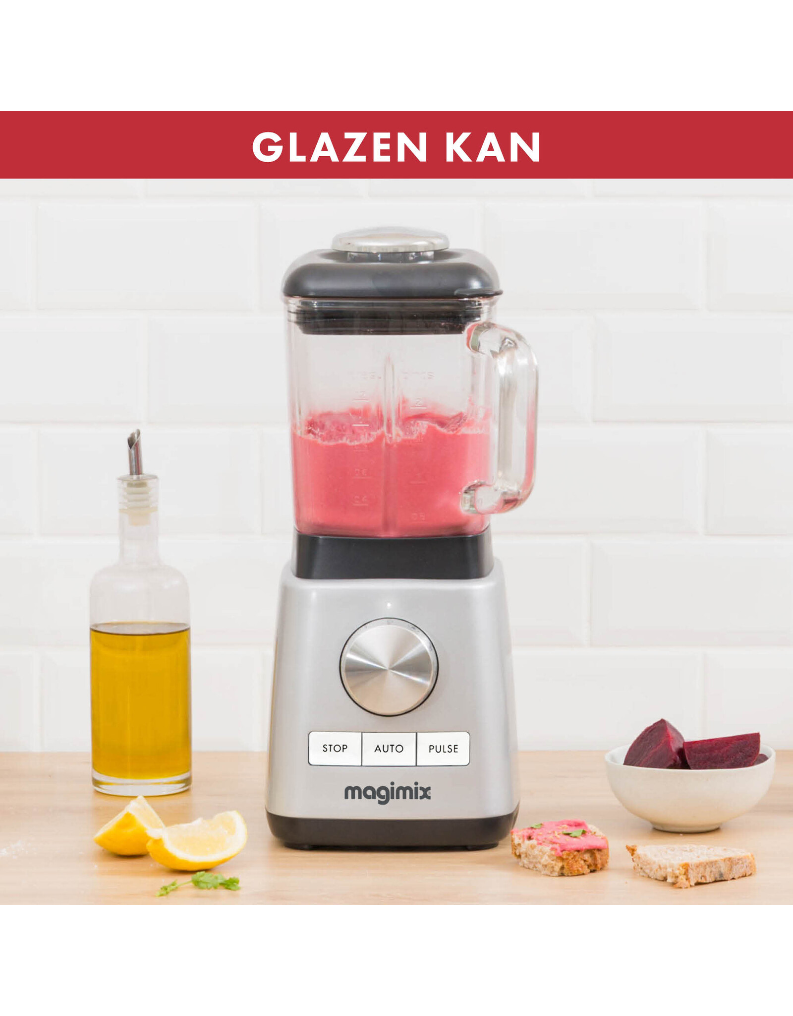 Magimix Blender Power 3 mat chroom