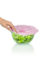 Charles Viancin Geranium - Silicone deksel 23 cm - Roze