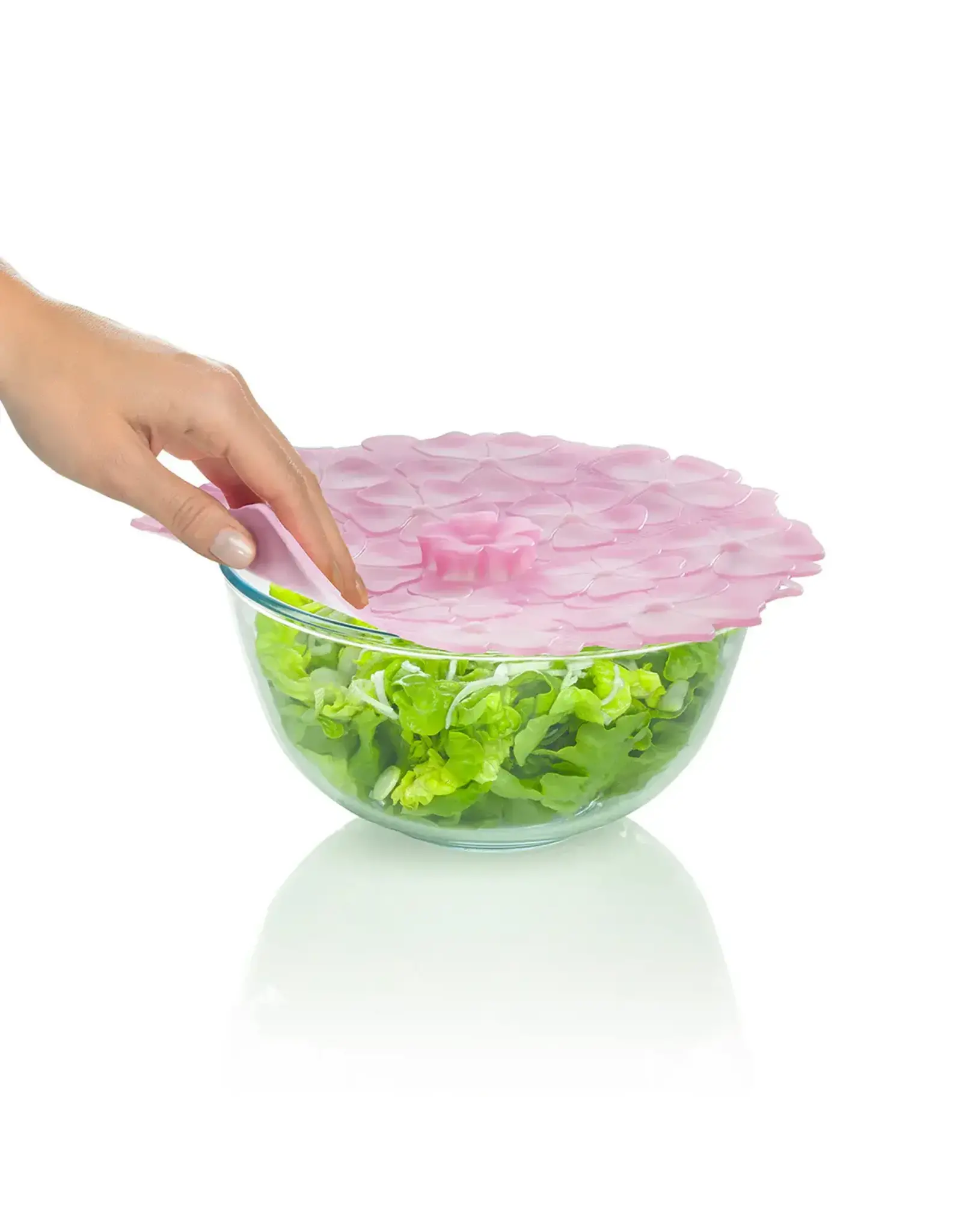 Charles Viancin Geranium - Silicone deksel 23 cm - Roze