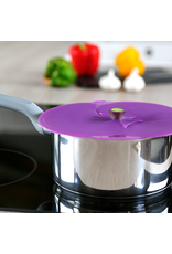 Charles Viancin silicone deksel Aubergine/eggplant 20 cm