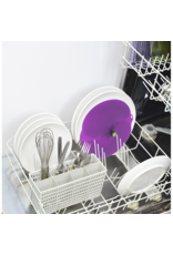 Charles Viancin silicone deksel Aubergine/eggplant 20 cm