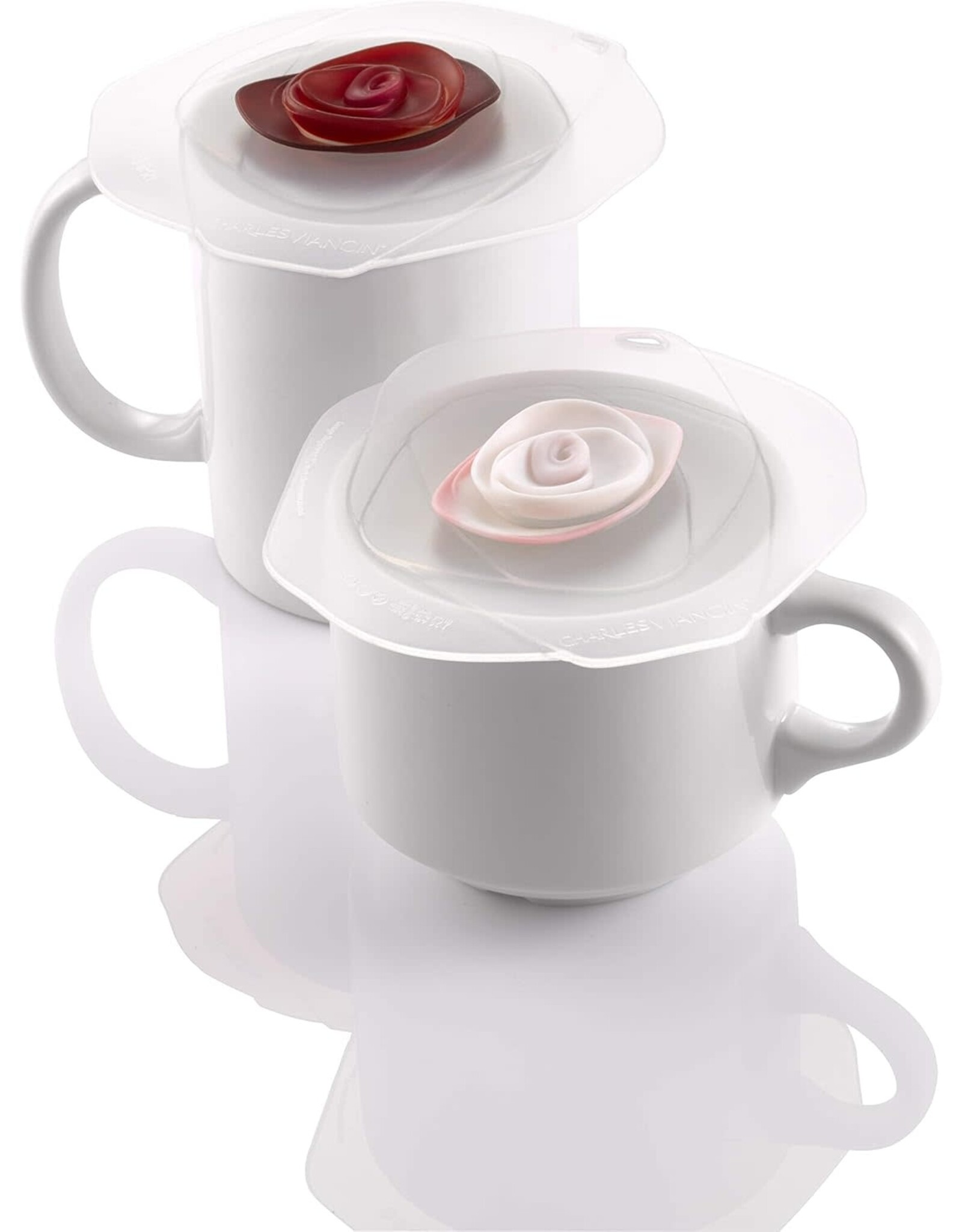 Charles Viancin Siliconen deksel Rose