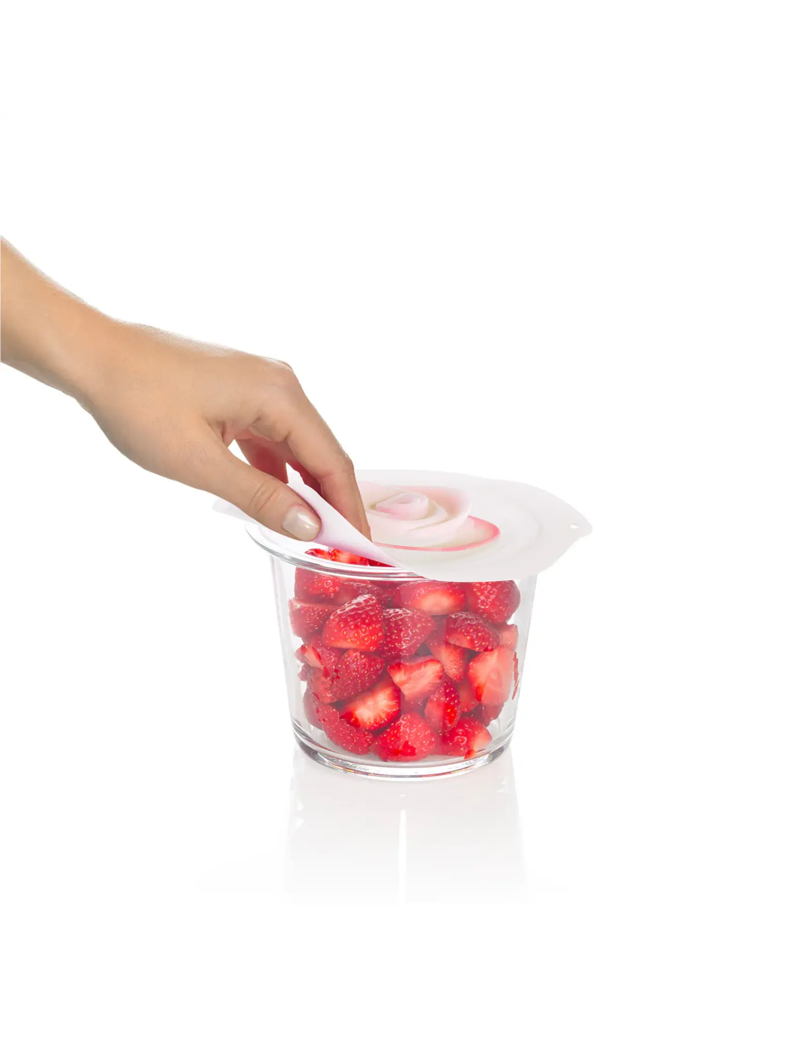 Charles Viancin Siliconen deksel Rose