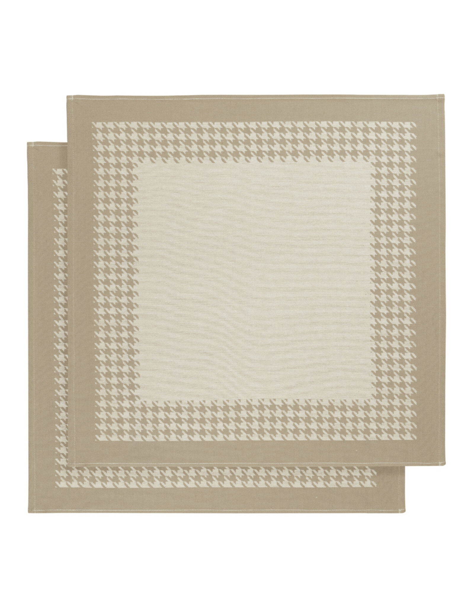 De Witte Lietear Theedoek 65x70 "Pied de poule"