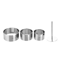 Ibili Uitsteker/ kookring set à 3 stuks incl. stamper