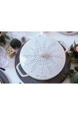 Staub Braadpan Snowflake 24 cm - white truffle 3,6 l
