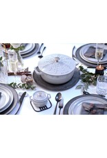 Staub Braadpan Snowflake 24 cm - white truffle 3,6 l