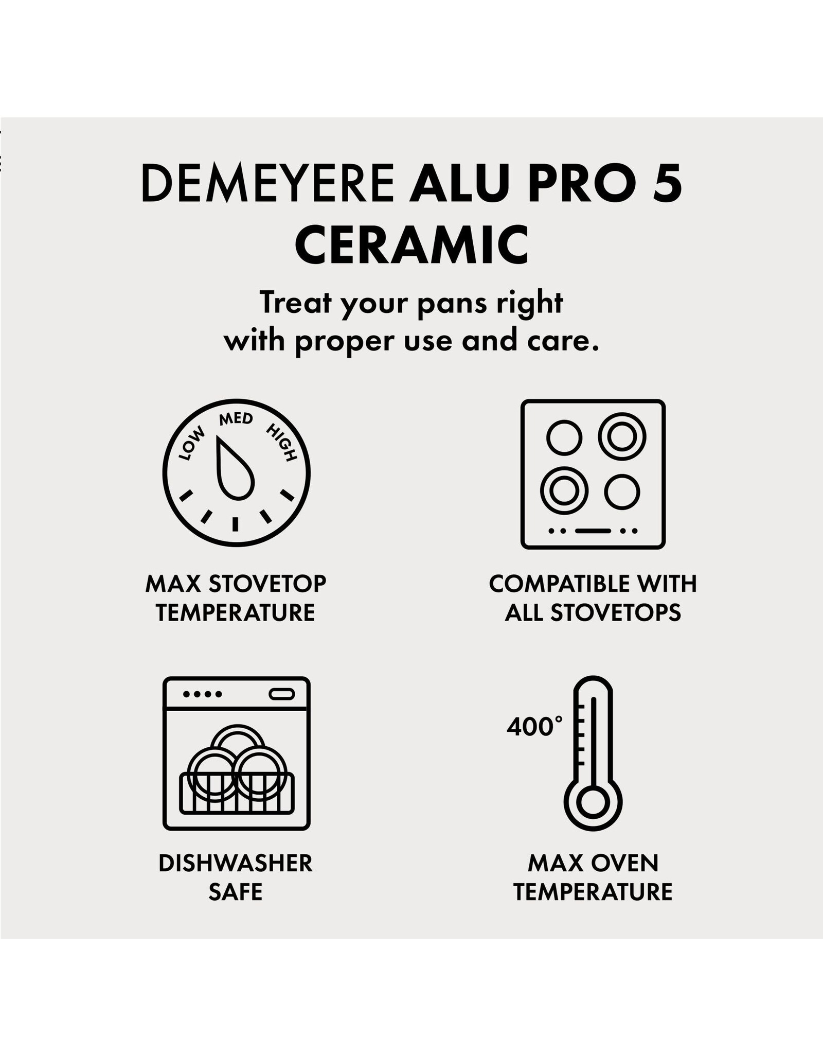 Demeyere Alu Pro 5 Ceraforce koekenpan