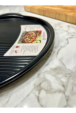 Emile Henry Pizzasteen Ø 40 cm – Geribbeld – Zwart | Van €81,25 voor €47,95