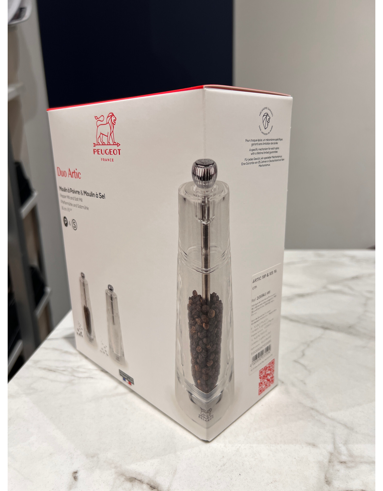 Peugeot Geschenkset peper- en zoutmolen  Artic 16cm