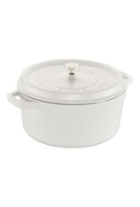 Staub Ronde Cocotte 26 cm - wit