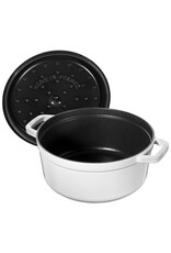 Staub Ronde Cocotte 26 cm - wit