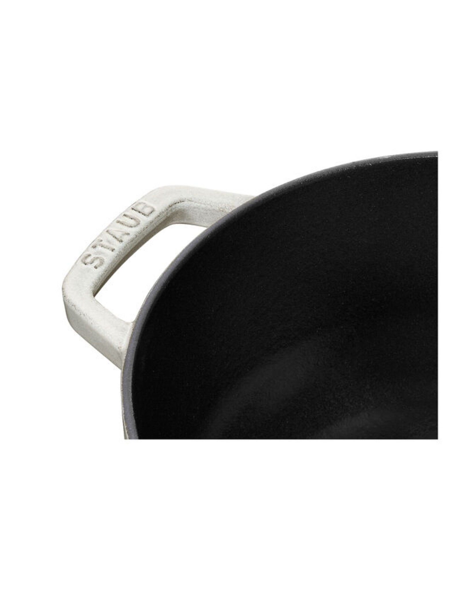 Staub Braadpan Snowflake 24 cm - white truffle 3,6 l