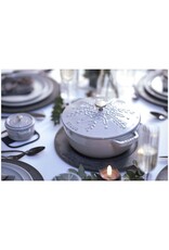 Staub Braadpan Snowflake 24 cm - white truffle 3,6 l