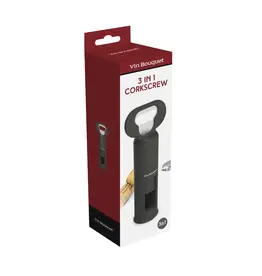 Vin Bouquet Wijnopener 3 in 1 zwart