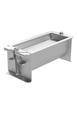 patévorm 8,0(H)x20x8,0cm rvs half rond