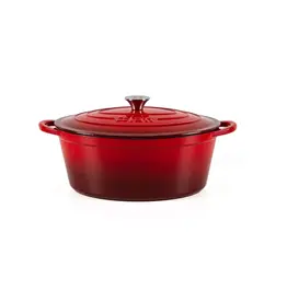LÄTT COCOTTE OVAAL 33x11 CM - 6 L ROOD